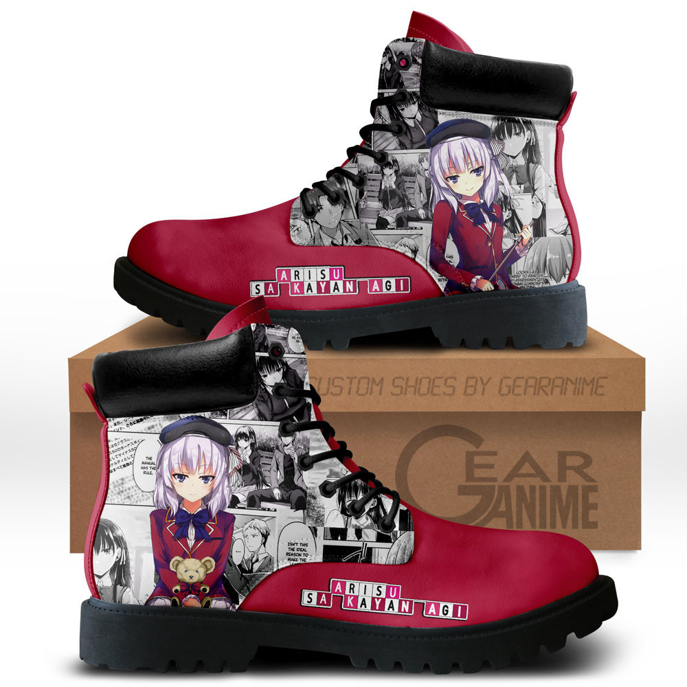 Arisu Sakayanagi Custom Anime Combat Boots NTT281