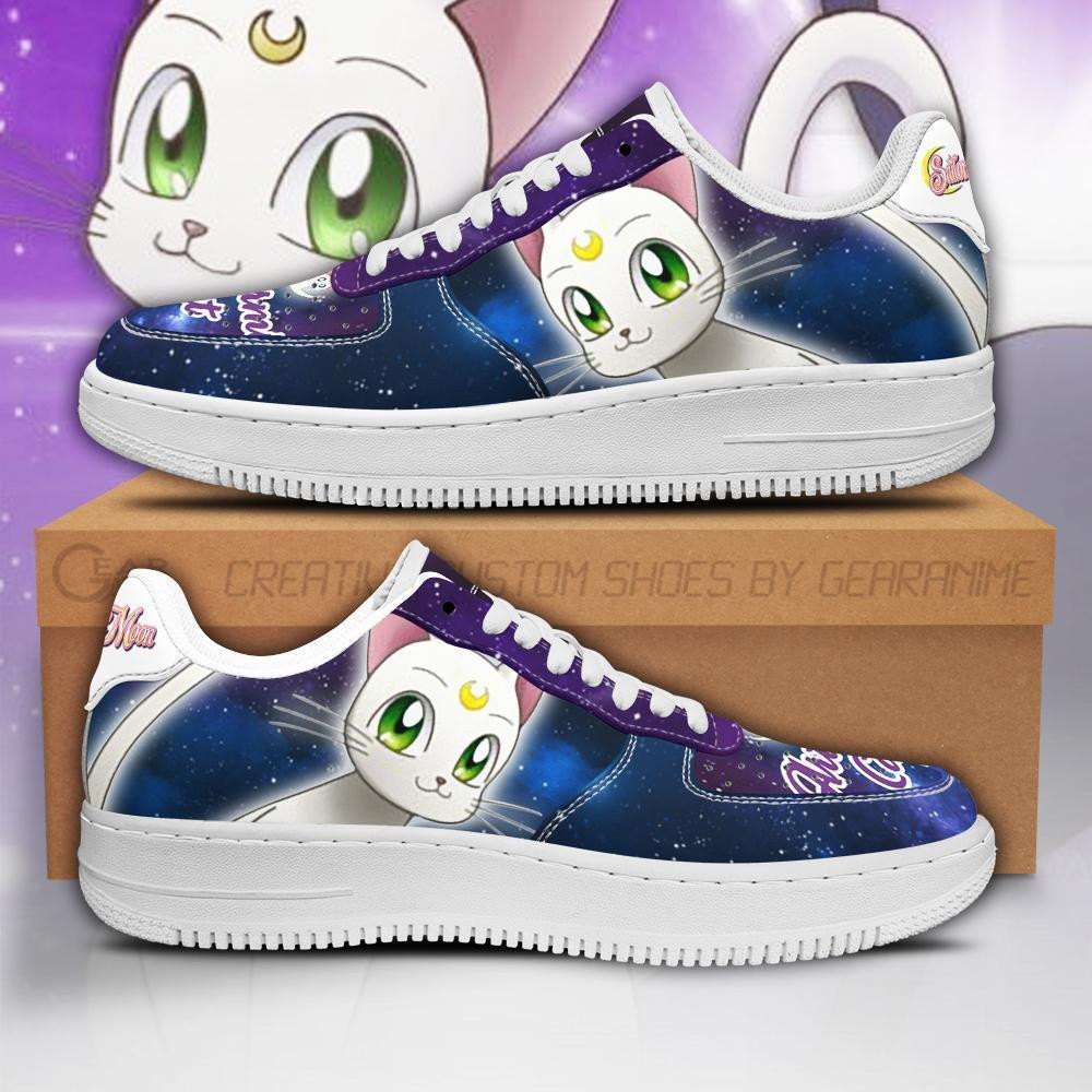 Artemis Custom Anime Low-Top Leather Sneakers Galaxy Style