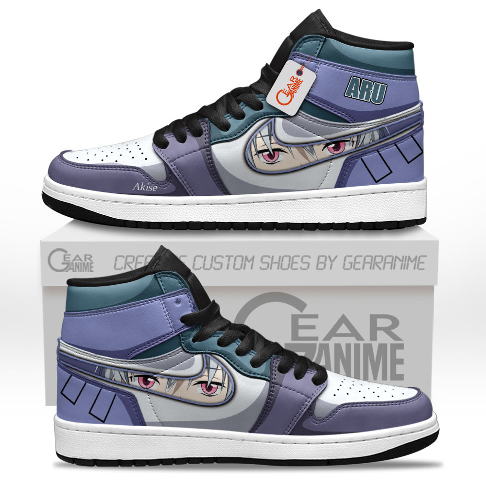 Aru Akise Custom Anime High-Top Leather Sneakers