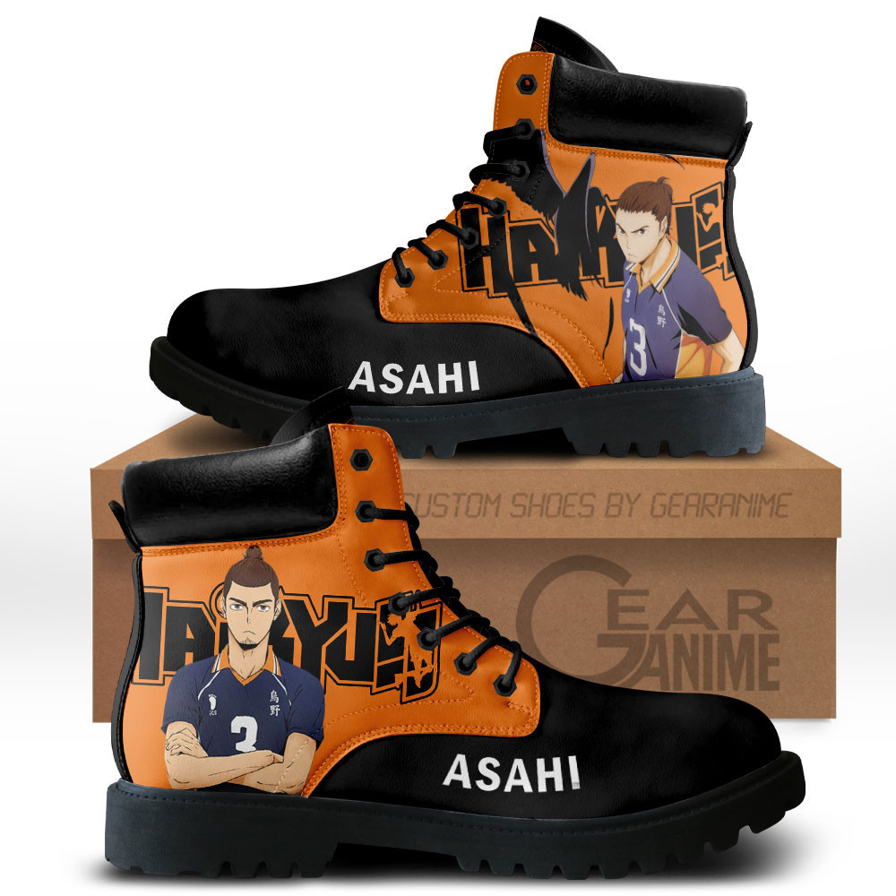 Asahi Azumane Custom Anime Combat Boots MV3110