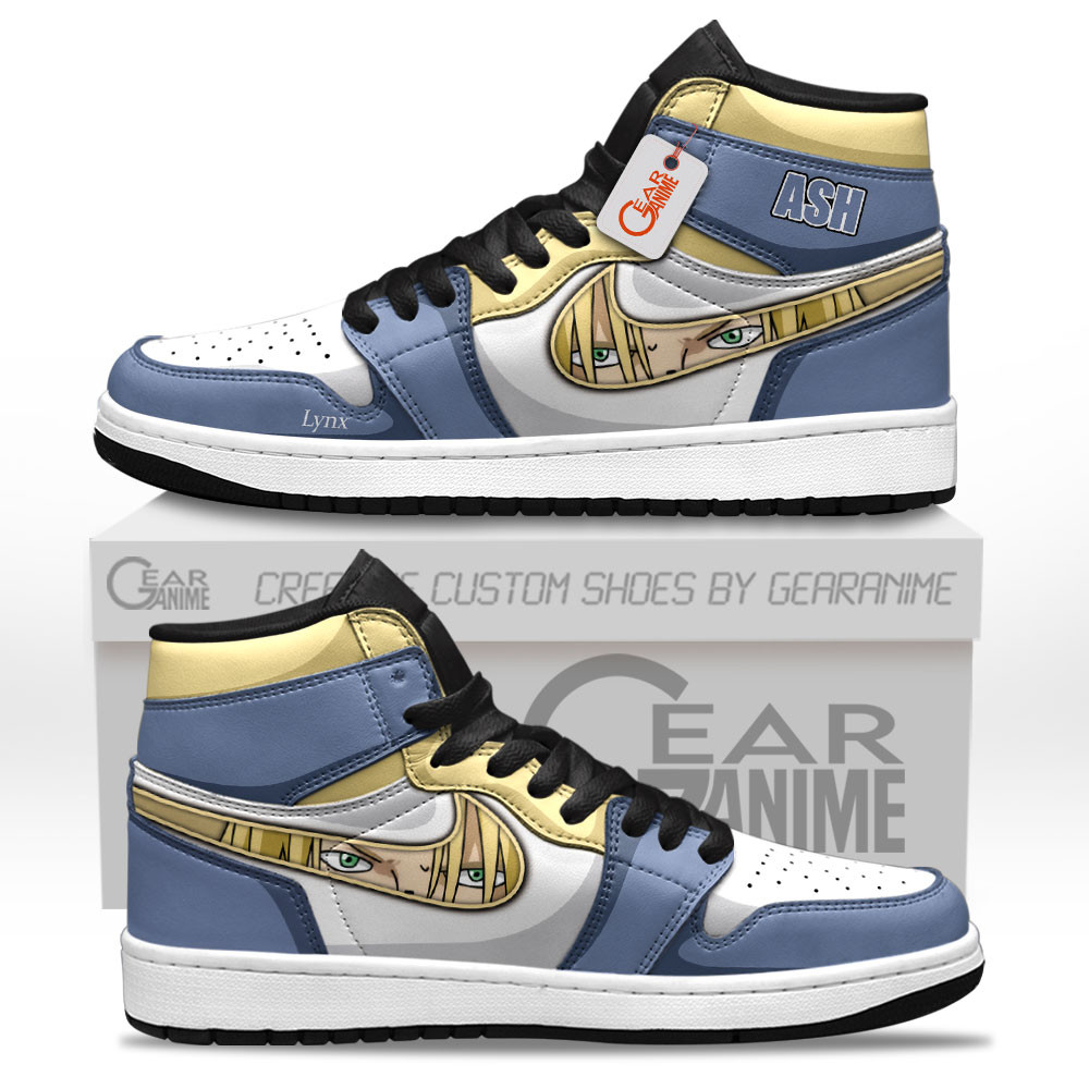 Ash Lynx Custom Anime High-Top Leather Sneakers