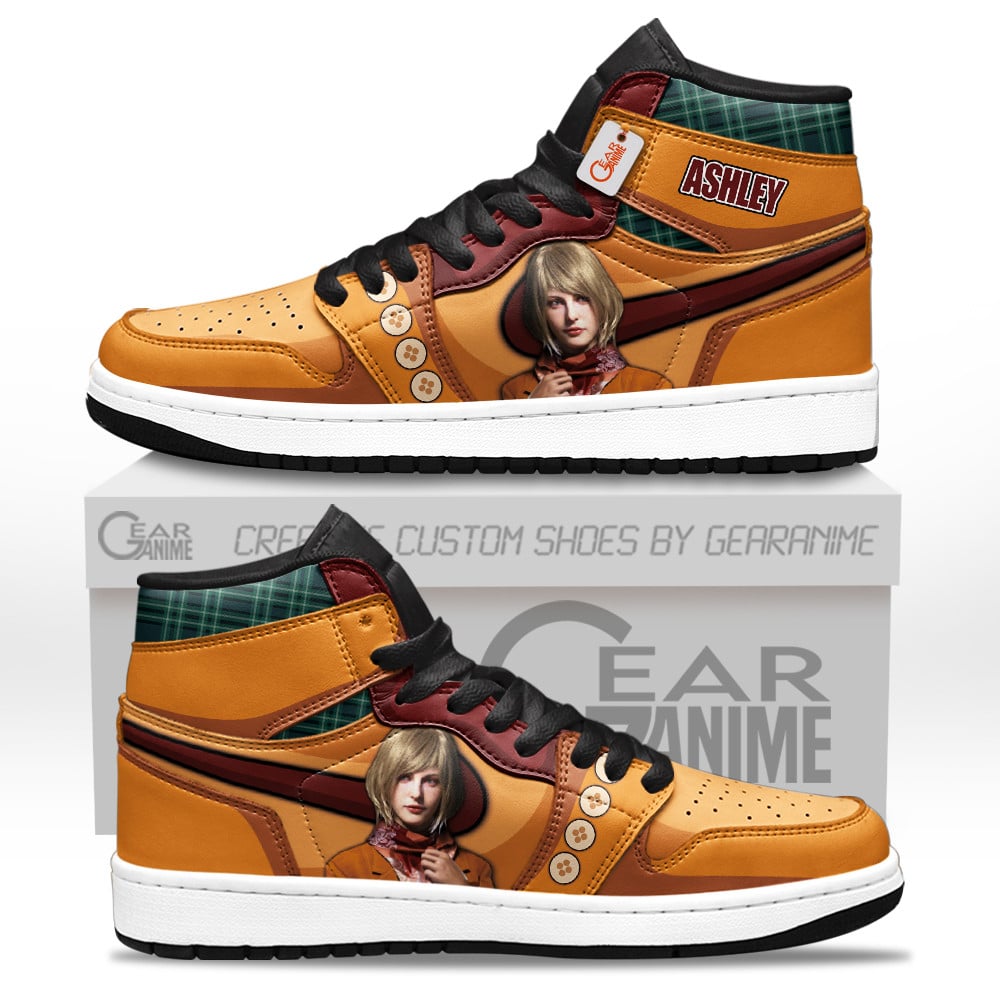 Ashley Graham Custom Gaming High-Top Leather Sneakers Games Collection Personalized