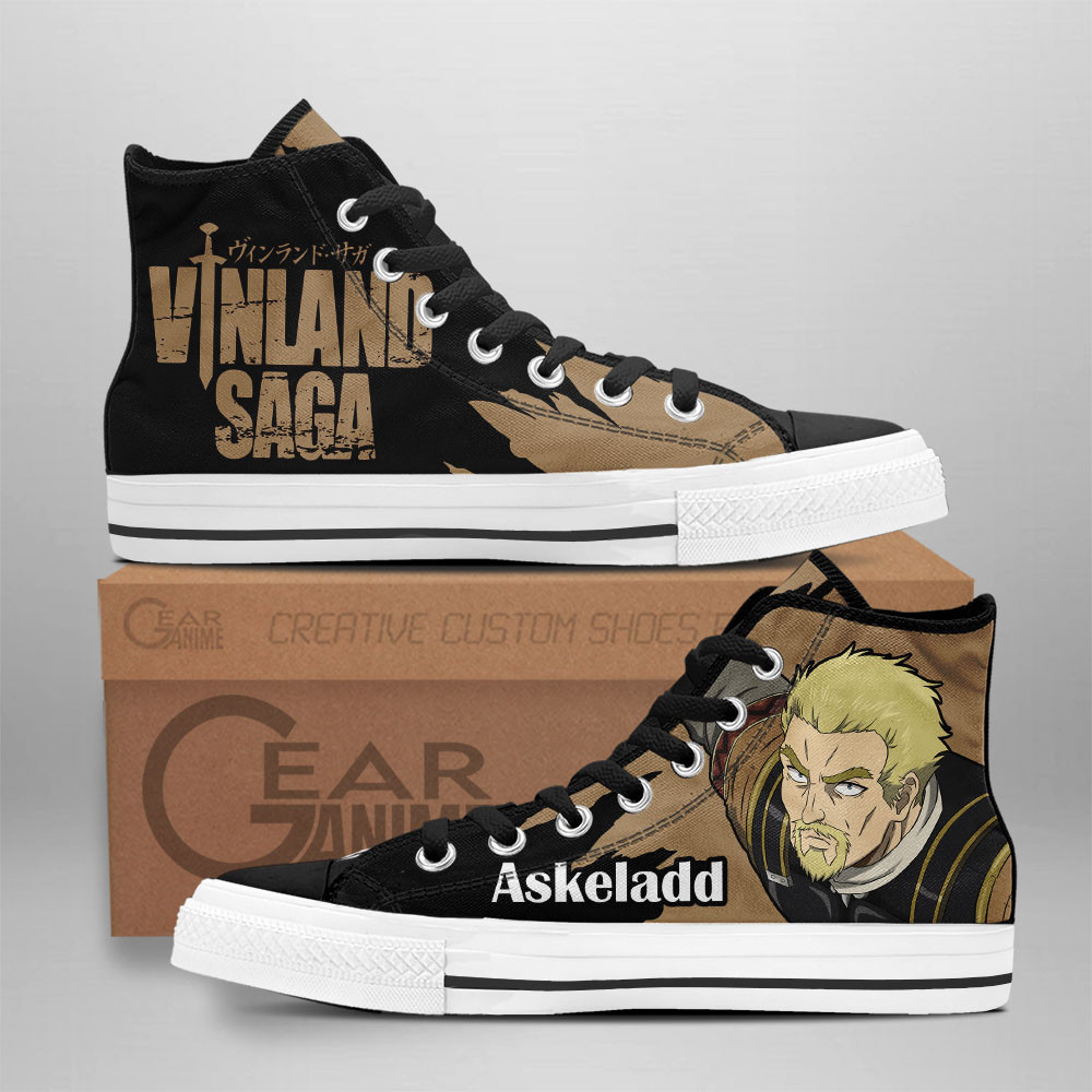 Askeladd Custom Anime High-Top Canvas Shoes Vinland Saga Shoes NTT130