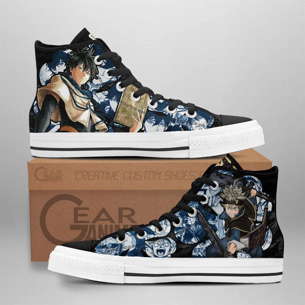 Asta and Yuno Custom Anime High-Top Canvas Shoes TT0309