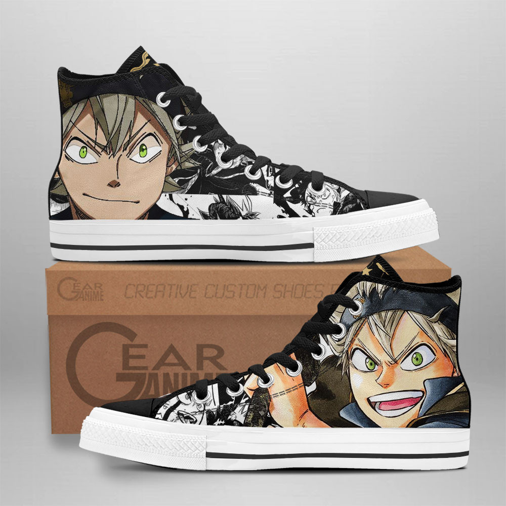 Asta Custom Anime High-Top Canvas Shoes