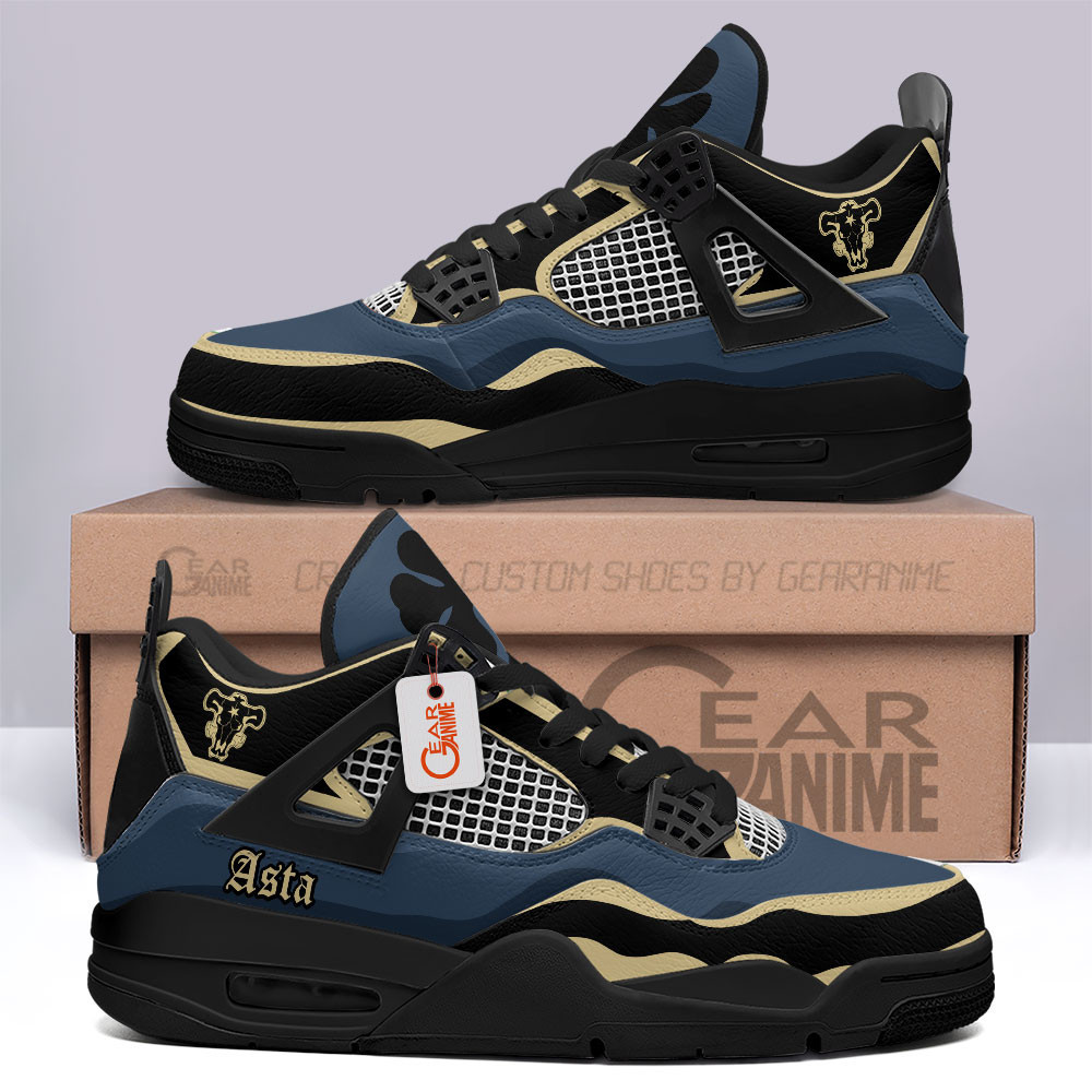 Asta Retro 4 Leather Sneakers Custom Name