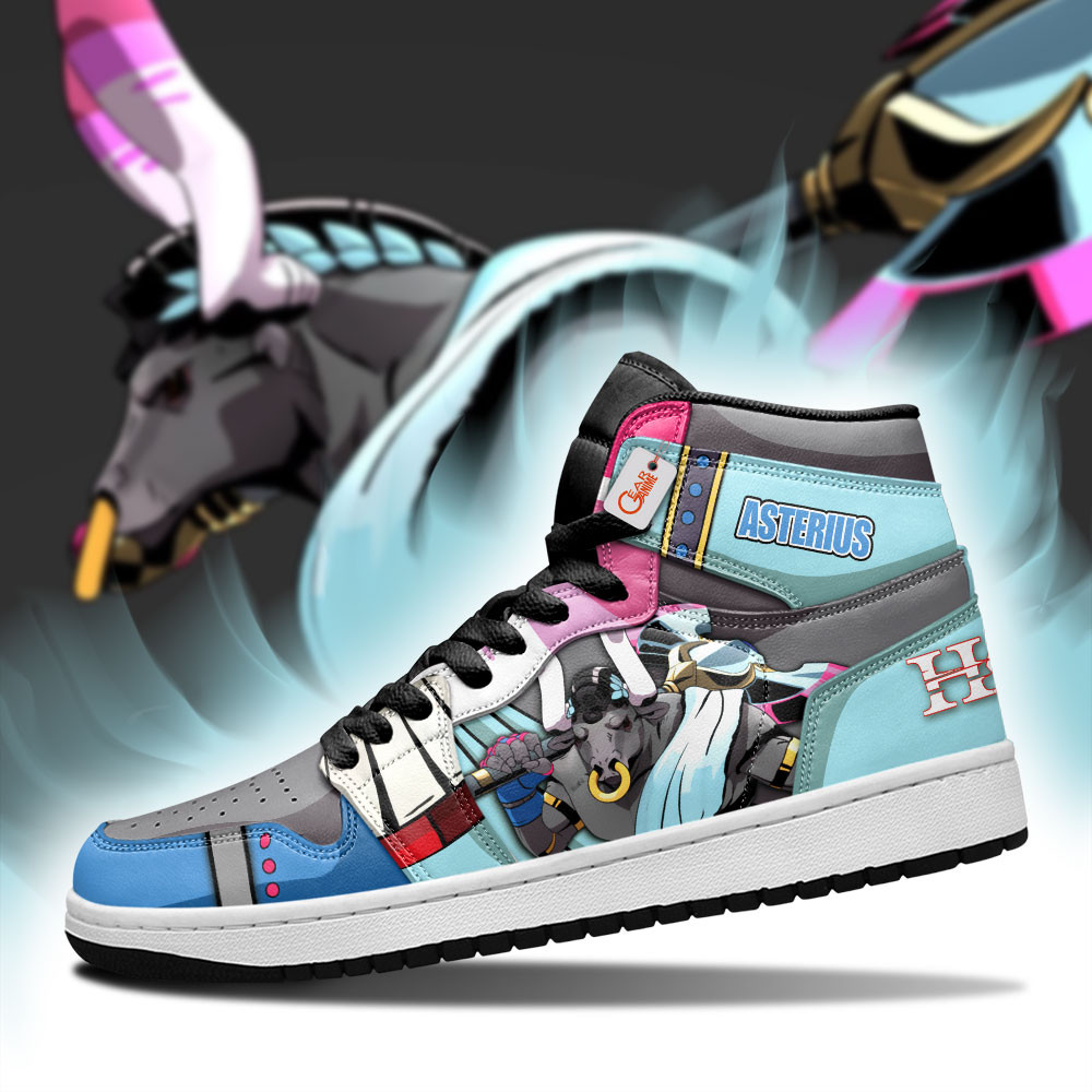 Asterius Custom Gaming High-Top Leather Sneakers Games Hades Custom Name