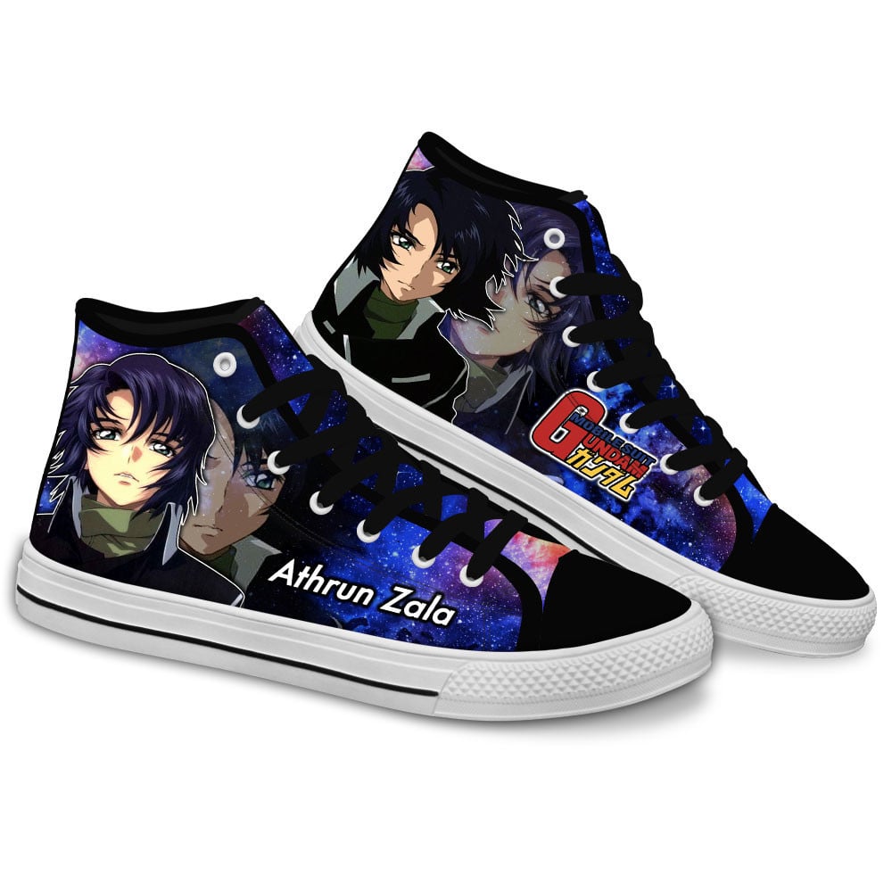 Athrun Zala Custom Anime High-Top Canvas Shoes