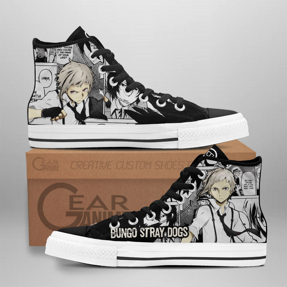 Atsushi Nakajima Custom Anime High-Top Canvas Shoes NTT130