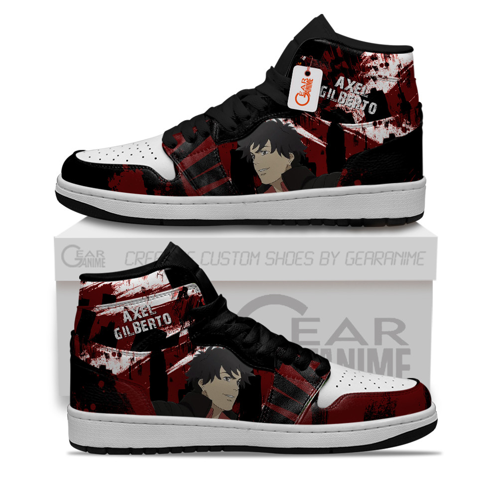 Axel Gilberto Custom Anime High-Top Leather Sneakers