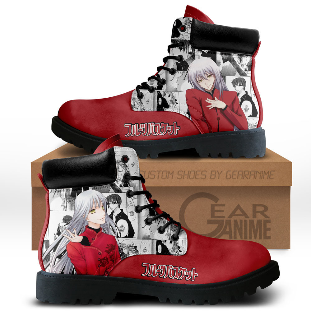 Ayame Sohma Custom Anime Combat Boots NTT071