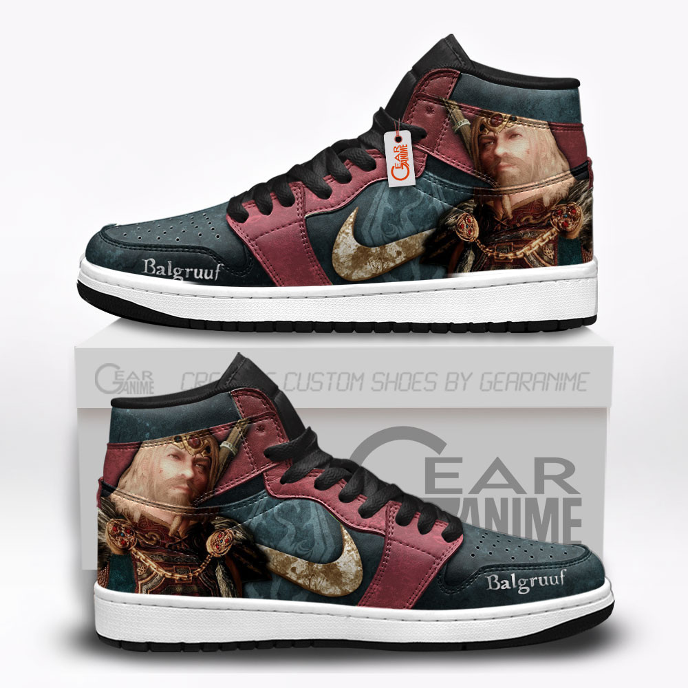 Balgruuf Custom Gaming High-Top Leather Sneakers Elder Scrolls Custom Shoes