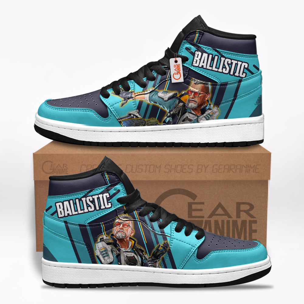 Ballistic Custom Gaming High-Top Leather Sneakers Game Apex Legends Shoes