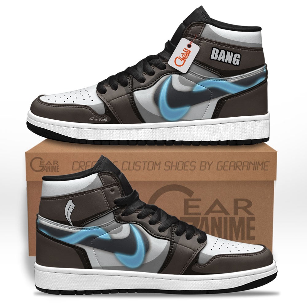 Bang Silver Fang High-Top Leather Sneakers Custom Name