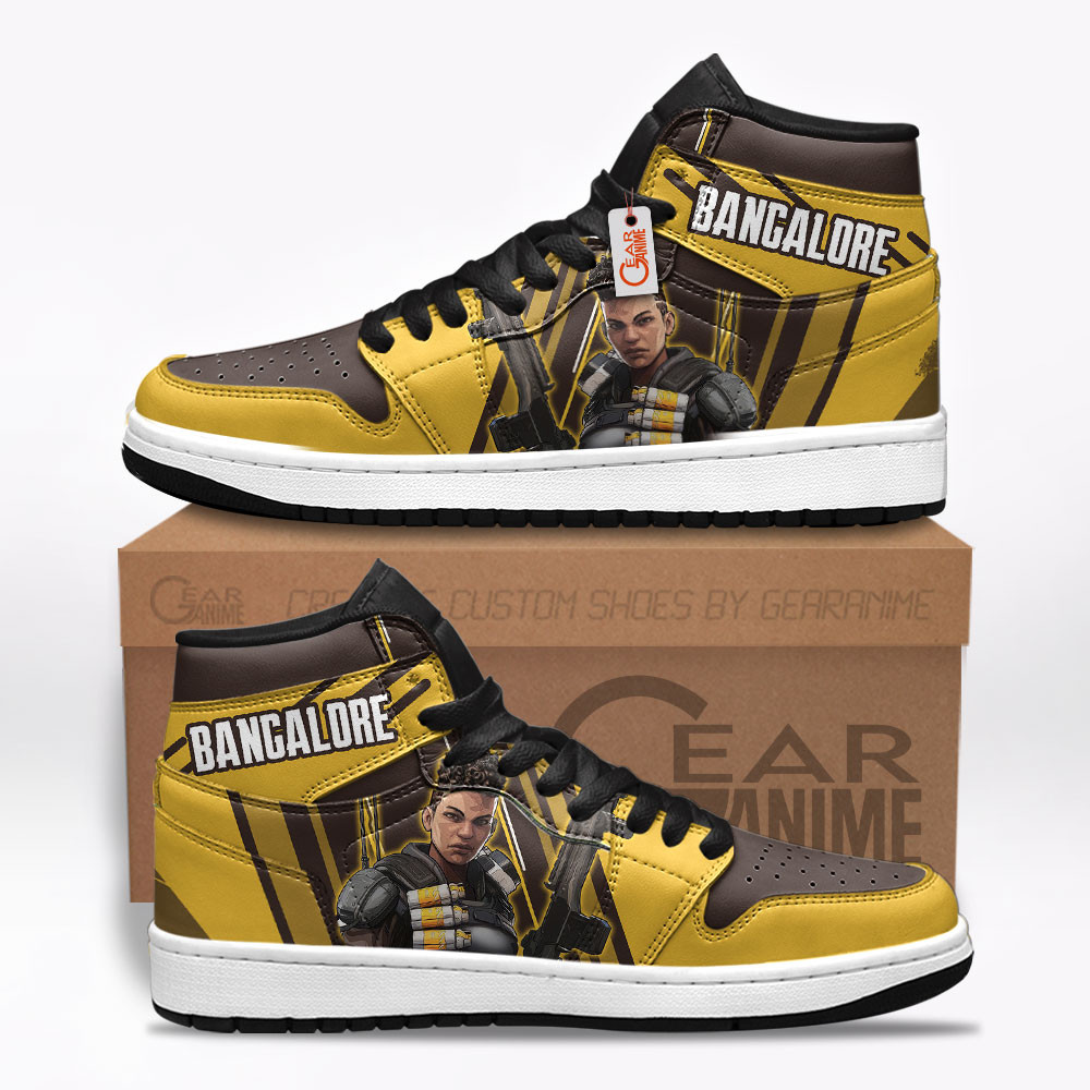 Bangalore Custom Gaming High-Top Leather Sneakers Game Apex Legends Shoes