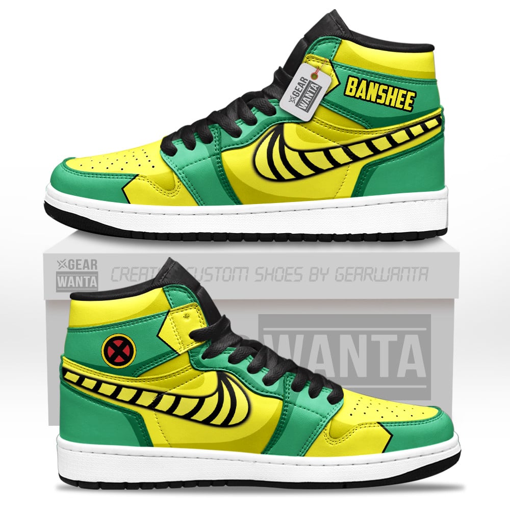 Banshee Personalized Custom High-Top Leather Sneakers