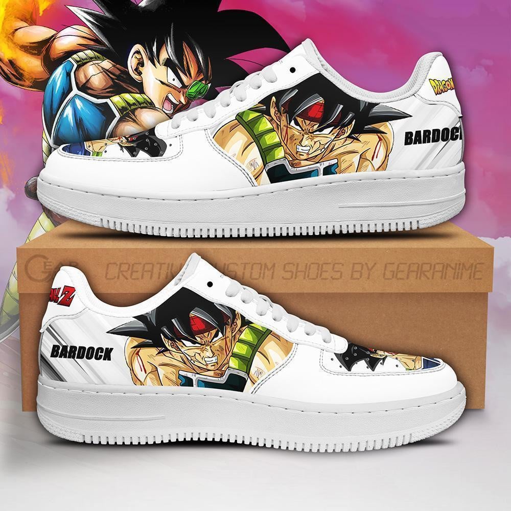 Bardock Custom Anime Low-Top Leather Sneakers