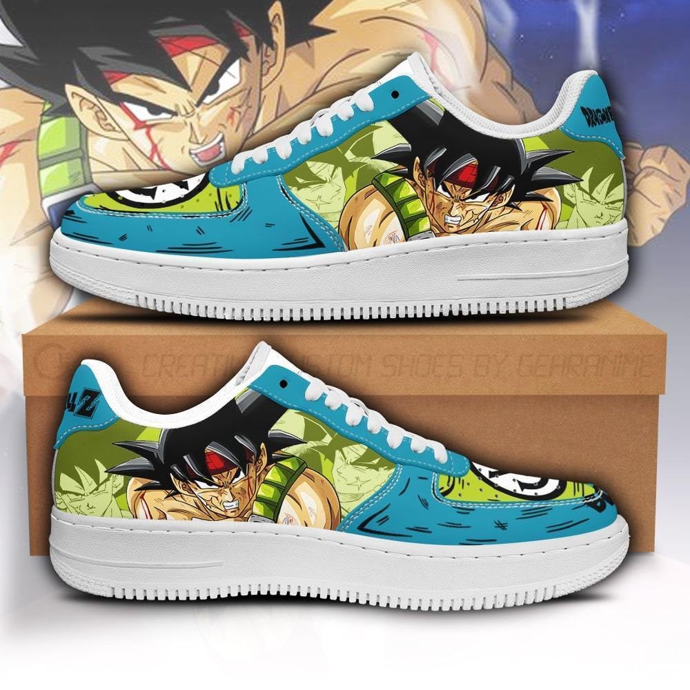 Bardock Custom Anime Low-Top Leather Sneakers