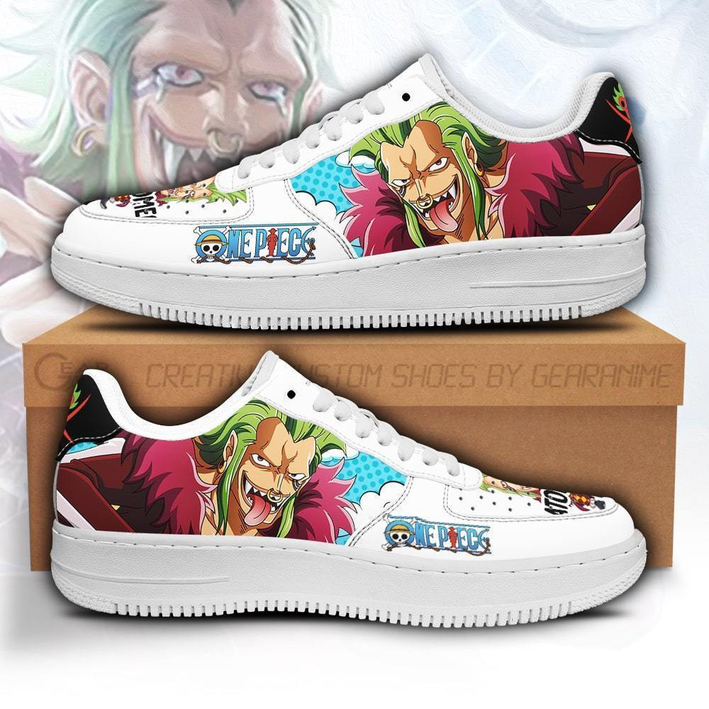 Bartolomeo Custom Anime Low-Top Leather Sneakers