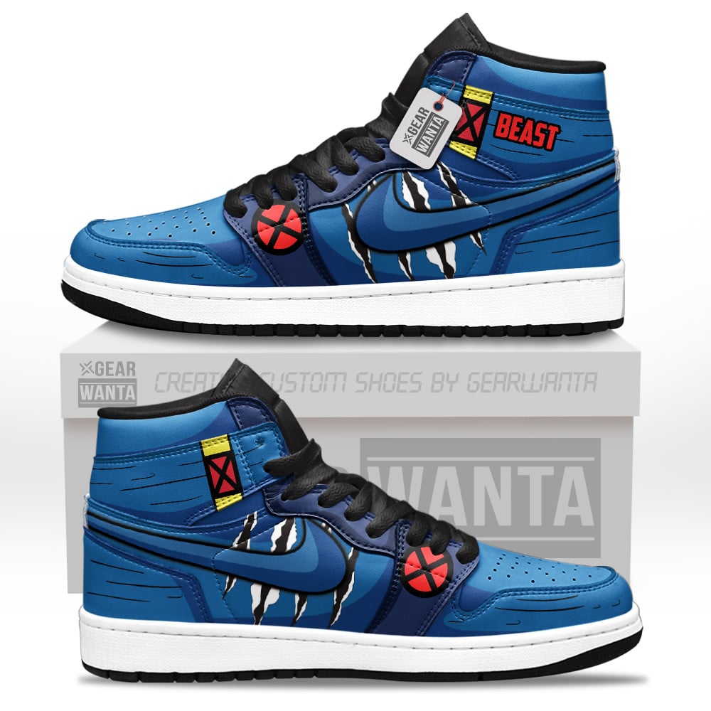 Beast Personalized Custom High-Top Leather Sneakers