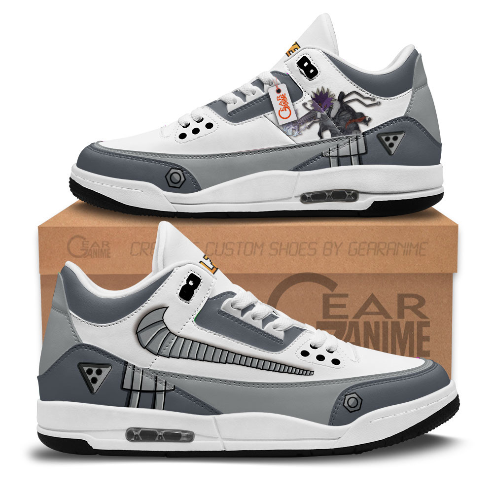 Beelzemon Custom Anime Retro 3 Leather Sneakers