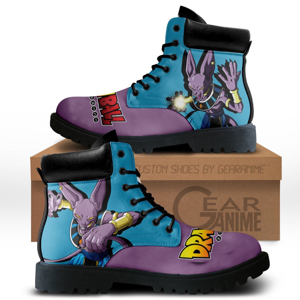 Beerus Custom Anime Combat Boots MV2811