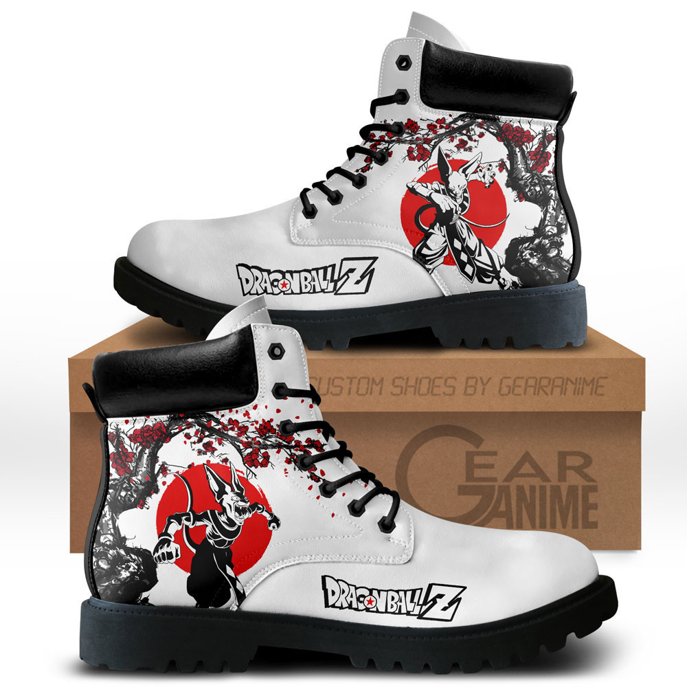 Beerus Custom Anime Combat Boots NTT071
