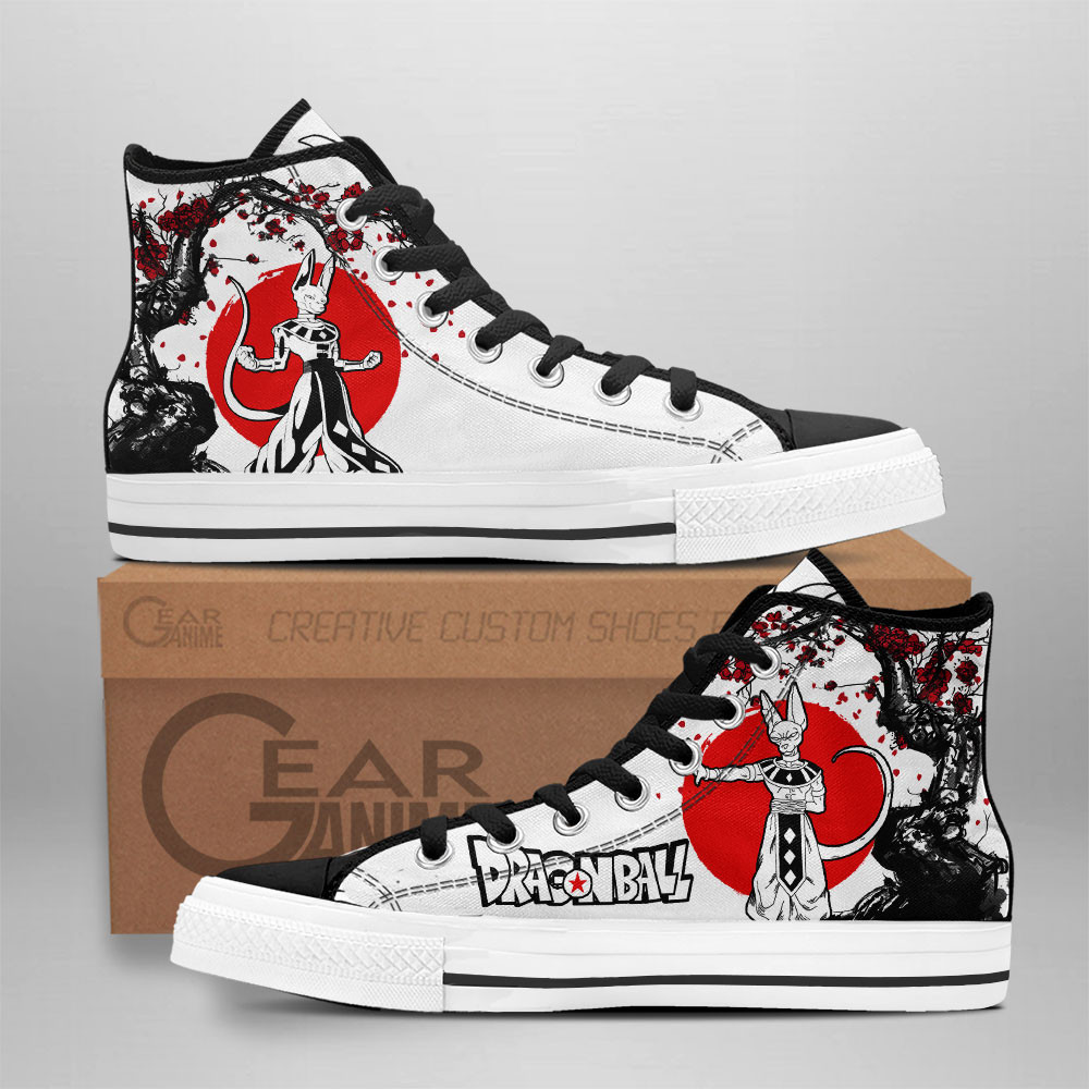 Beerus Custom Anime High-Top Canvas Shoes NTT210