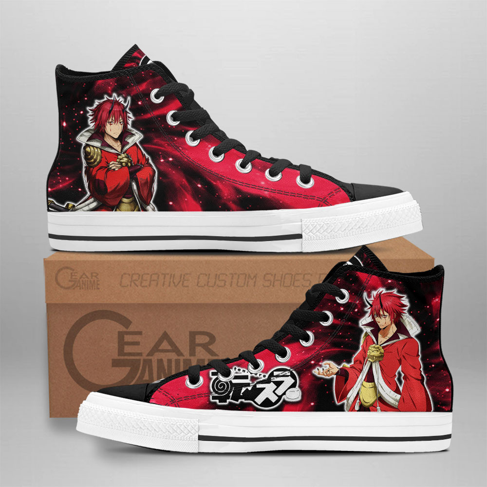Benimaru Custom Anime High-Top Canvas Shoes