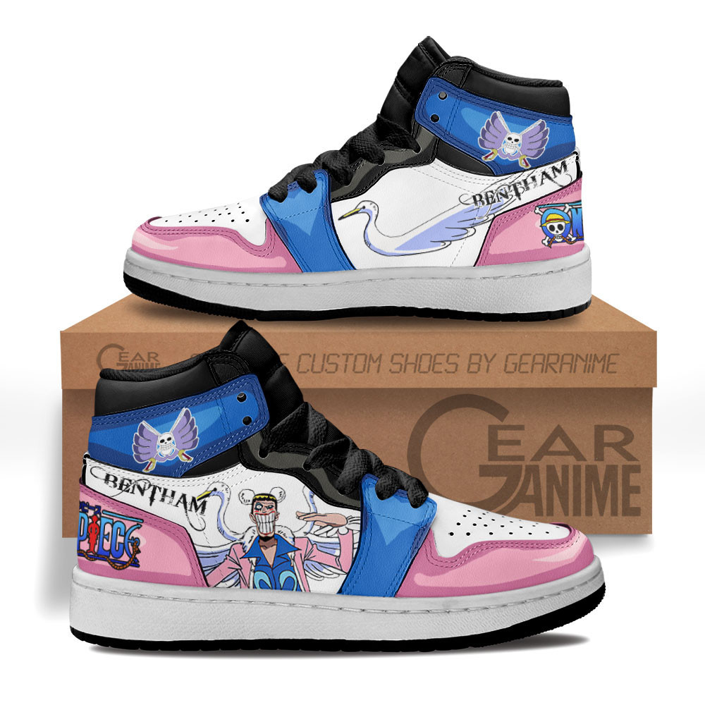 Bentham Custom Anime Kids High-Top Leather Sneakers