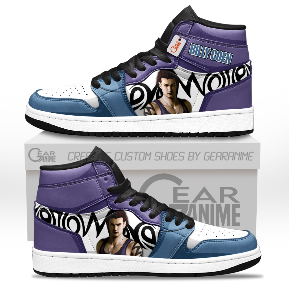 Billy Coen Custom Gaming High-Top Leather Sneakers Games Collection Personalized