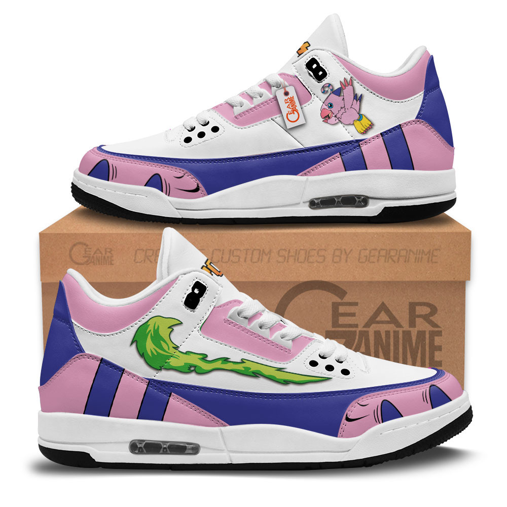 Biyomon Custom Anime Retro 3 Leather Sneakers