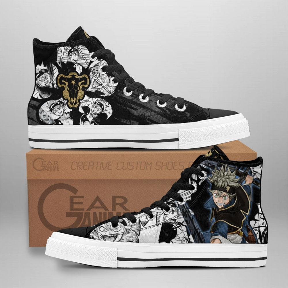 Black Bull Asta Custom Anime High-Top Canvas Shoes TT0410