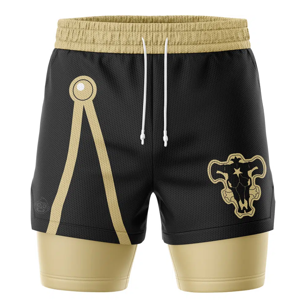 Black Bull Black Clover 2-in-1 Performance Shorts