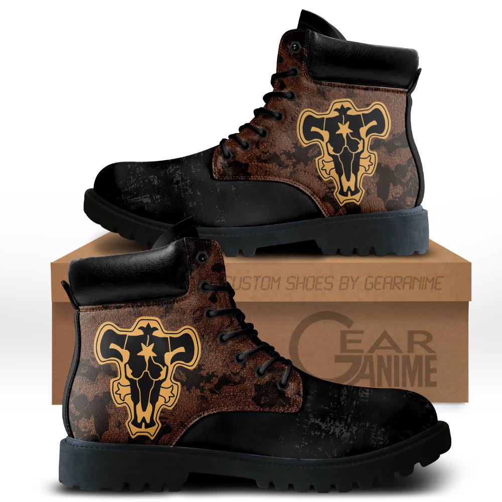 Black Bull Custom Anime Combat Boots MV0710