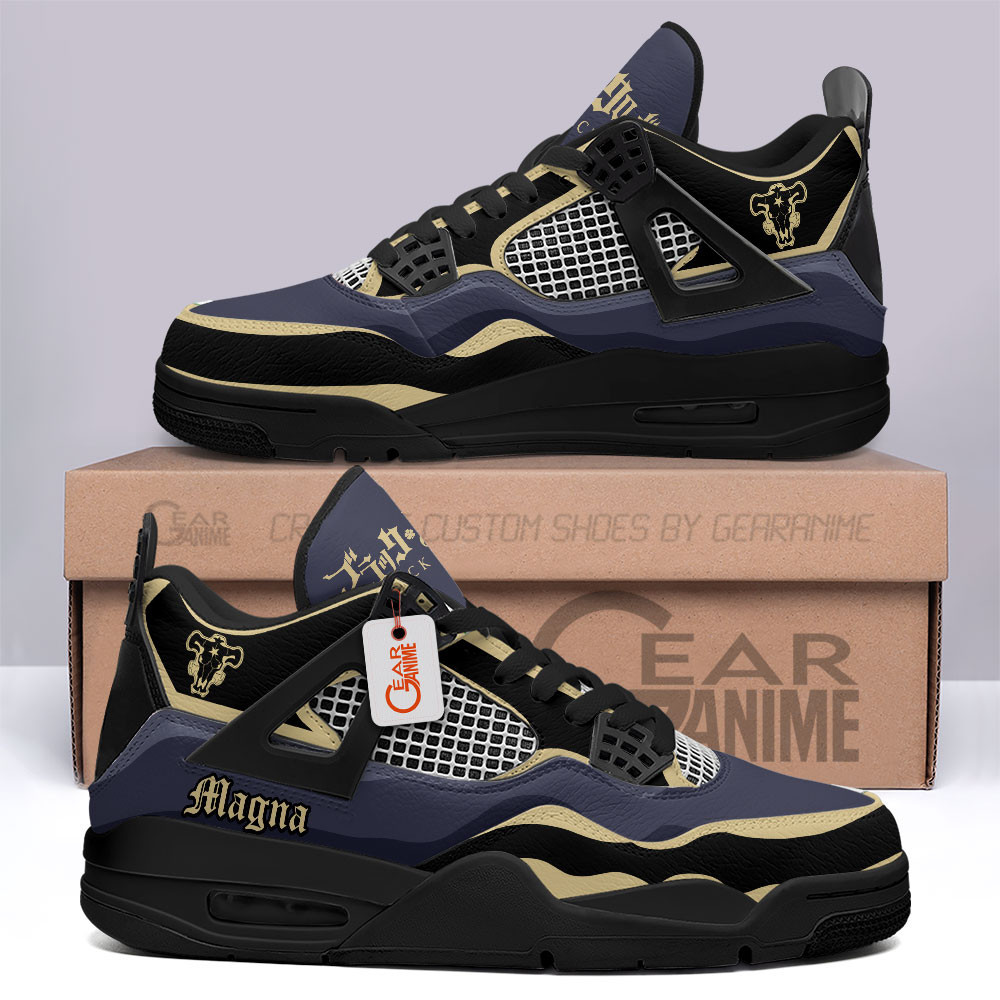 Black Bull Magna Swing Retro 4 Leather Sneakers Custom Name