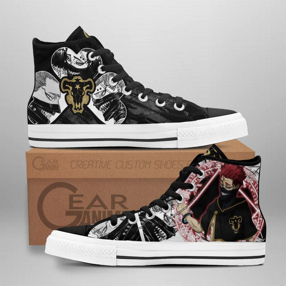 Black Bull Zora Ideale Custom Anime High-Top Canvas Shoes TT0410