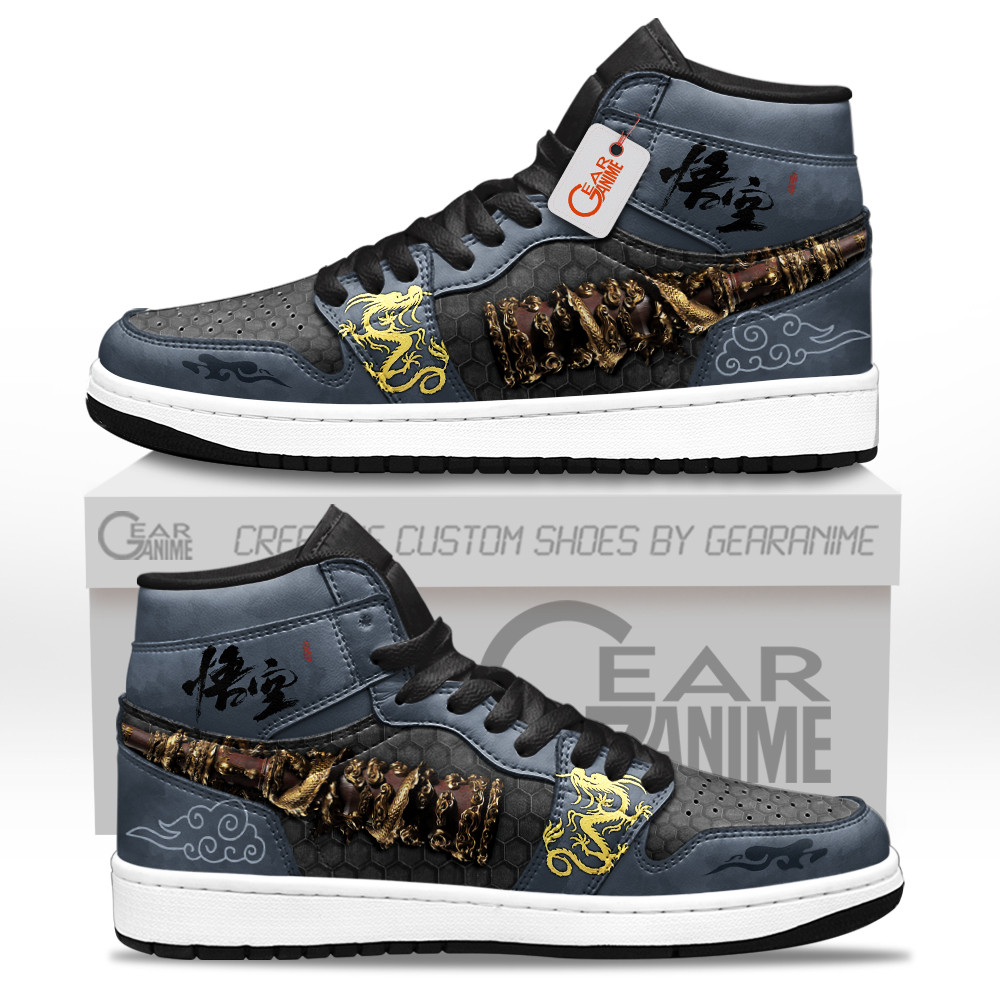 Black Myth Wukong gamer Custom Gaming High-Top Leather Sneakers