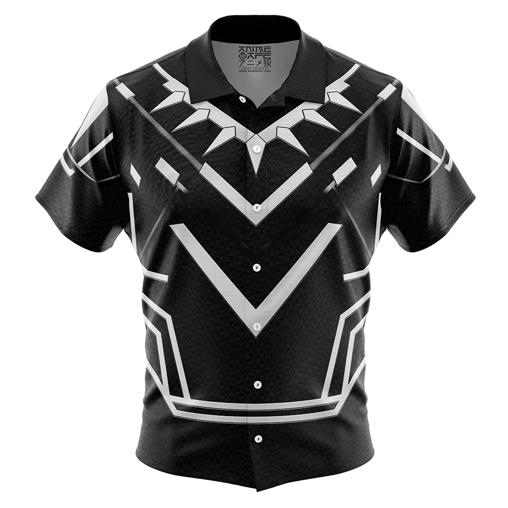 Black Panther Marvel Button Up Hawaiian Shirt