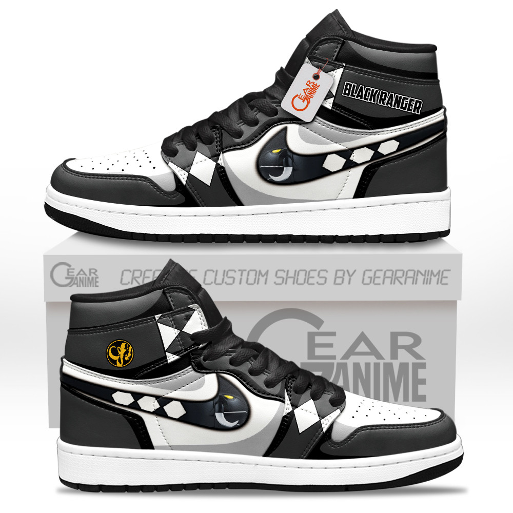 Black Ranger Custom Movie High-Top Leather Sneakers
