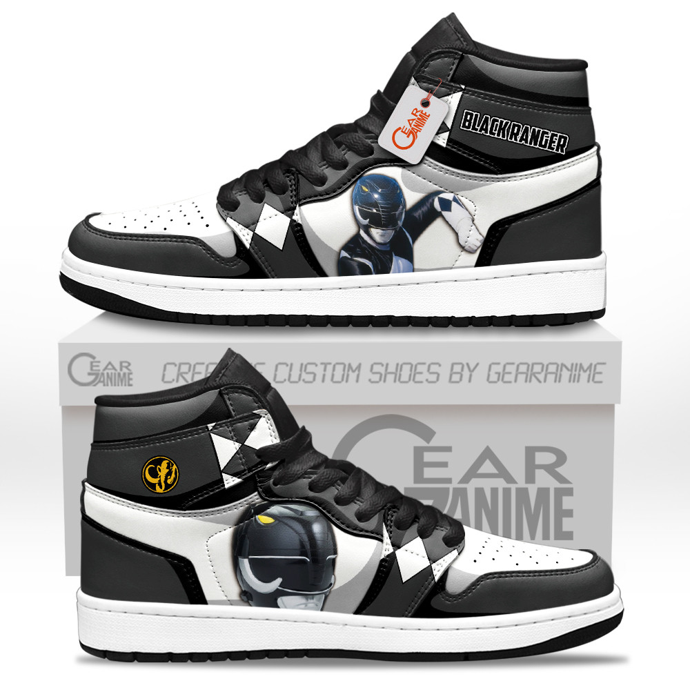 Black Ranger Custom Movie High-Top Leather Sneakers Unique Style & Design