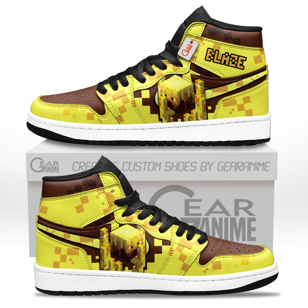 Blaze Custom Gaming High-Top Leather Sneakers Personalized Games Edition