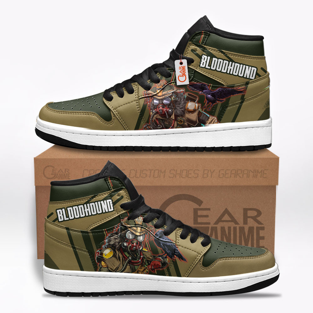 Bloodhound Custom Gaming High-Top Leather Sneakers Game Apex Legends Shoes