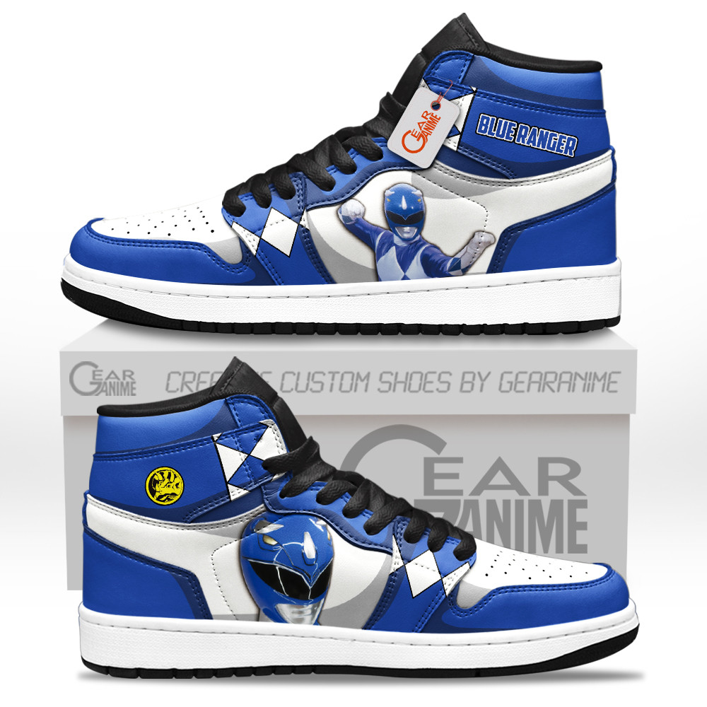 Blue Ranger Custom Movie High-Top Leather Sneakers