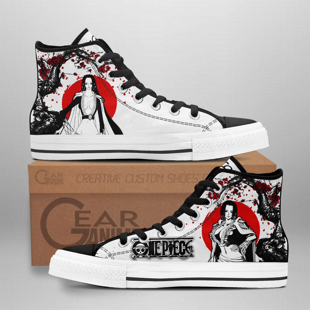 Boa Hancock Custom Anime High-Top Canvas Shoes