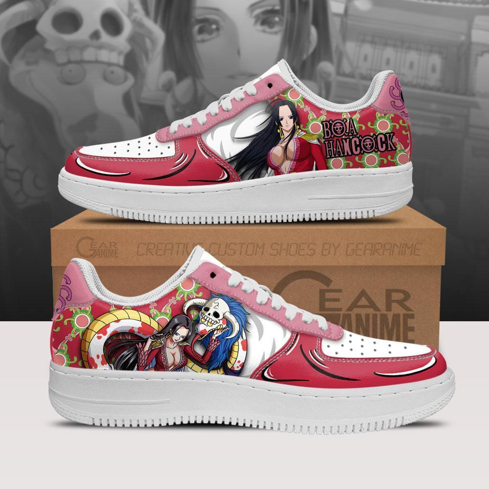 Boa Hancock Custom Anime Low-Top Leather Sneakers