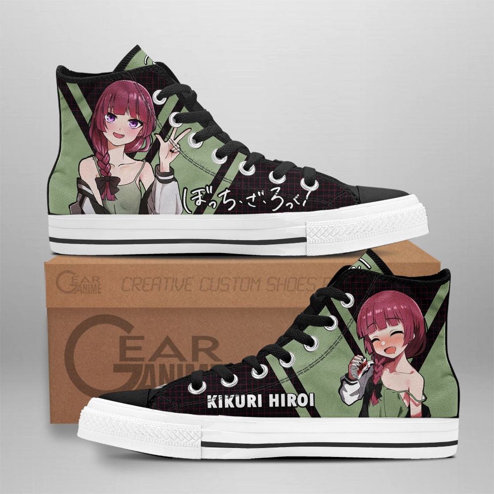 Bocchi Kikuri Hiroi Custom Anime High-Top Canvas Shoes