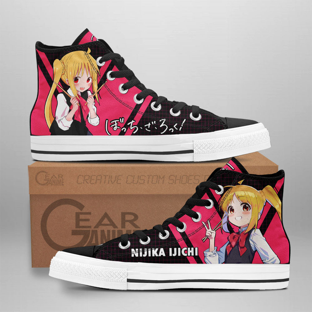 Bocchi Nijika Ijichi Custom Anime High-Top Canvas Shoes