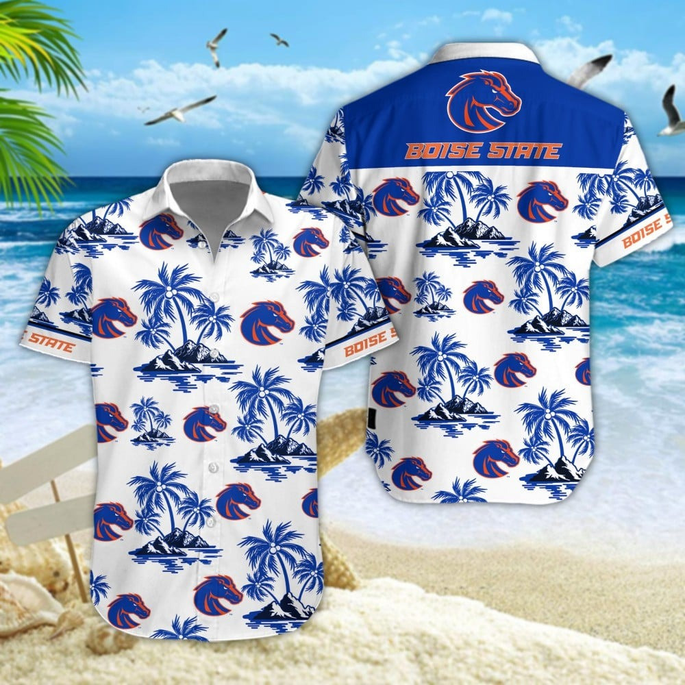 Boise State Broncos Football Hawaiian Beach Football Shirt Gift For Dad