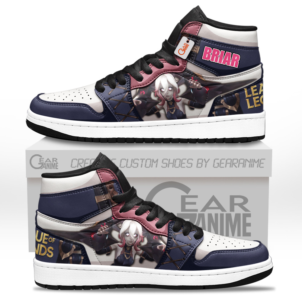 Briar Custom Gaming High-Top Leather Sneakers LOL Custom Name
